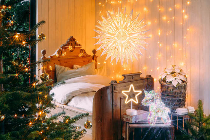 Adventsstjärna Blomma Vit Ø60 cm Konstsmide